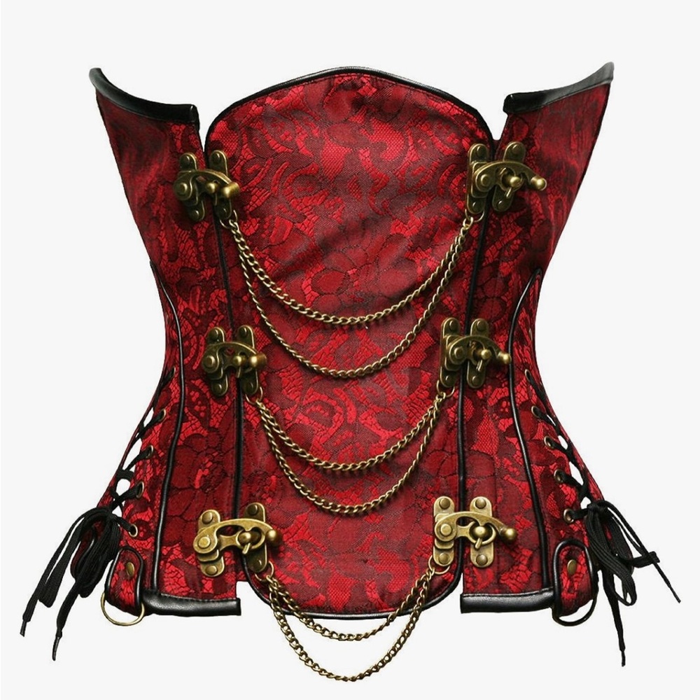 Pirate corset red